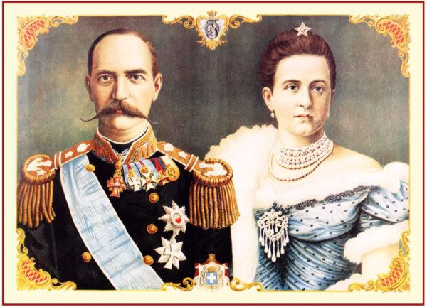 TM King George I & Queen Olga, devant de corsage