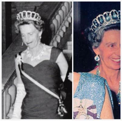 Beatriz wearing the new aquamarine tiara
