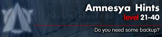 Amnesya Hints – Level 21-40