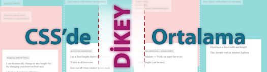 CSS’de dikey ortalama