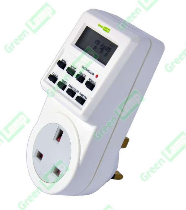 3 x New 7 Day Digital LCD Electronic Plug Programable mains Timer Switch 24hr eBay