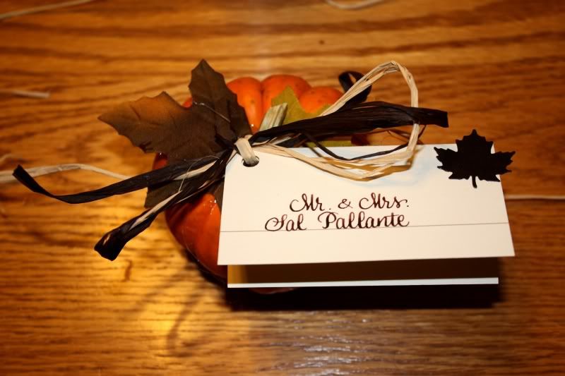 Pumpkin Placecards Pictures, Images and Photos