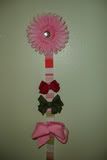 Pink Daisy Hairbow HOLDER
