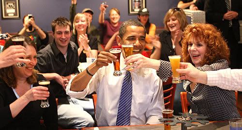 Obama saying Cheers! Pictures, Images and Photos