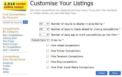 Custom Lists Screen Grab