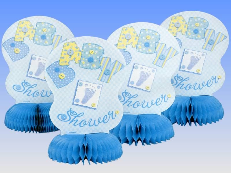 4 Honeycomb Table Decorations Baby Shower Party Boy | eBay