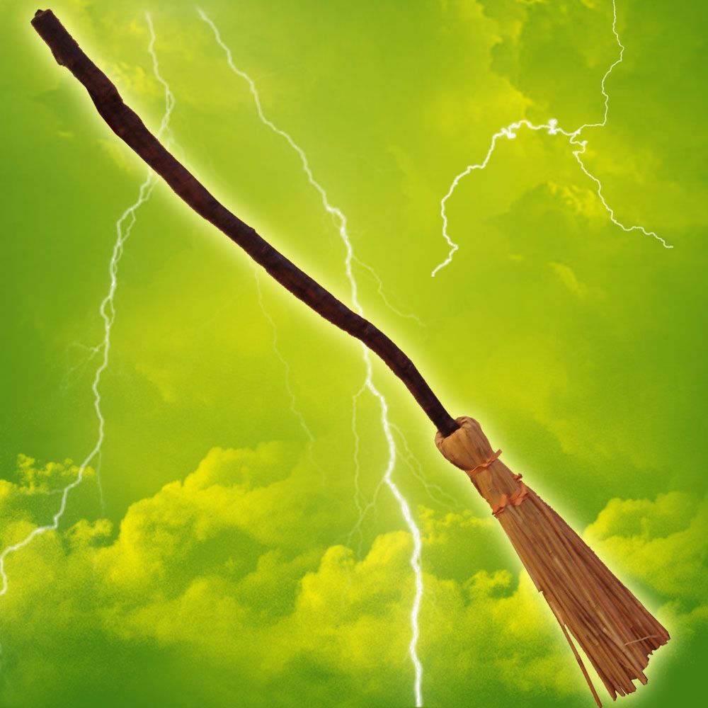 34" Witch's Wizard's Halloween Prop Magic Broomstick eBay