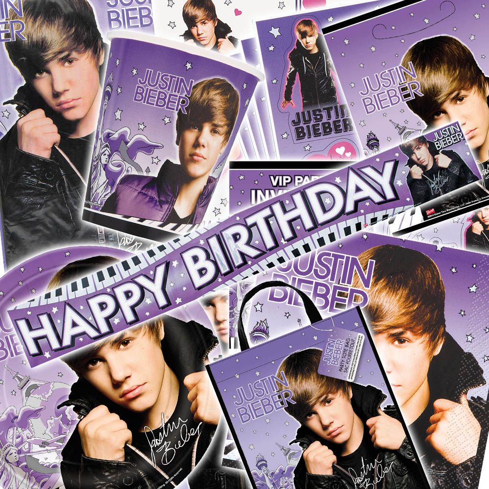 Justin Bieber Purple Birthday Balloons Decorations Party All In One Listing