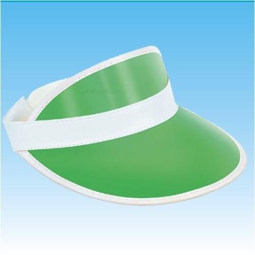 Green poker visor hat