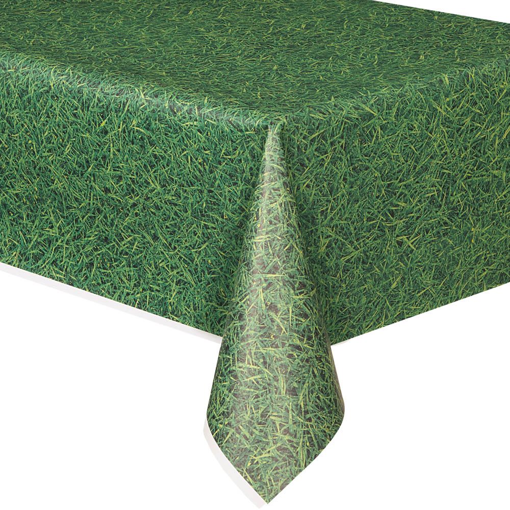 54"x108" Summer GREEN GRASS Lawn BBQ Party Disposable Plastic Table