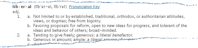 Blue Liberal Definition