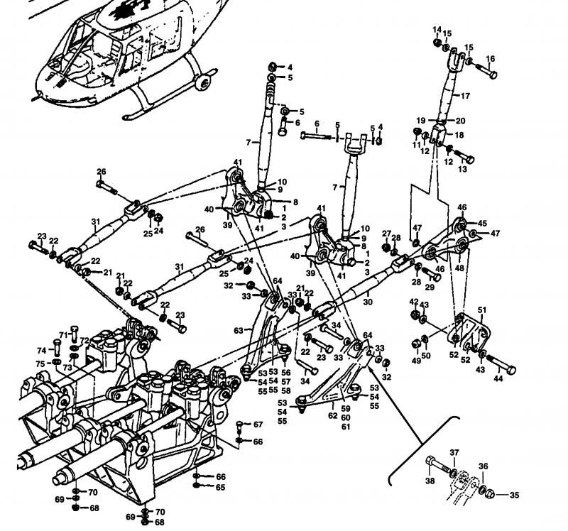 How does Helicopter Cyclic/Collective Mixing work? Aerodynamics