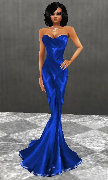 ARC Blue Fishtail Dress
