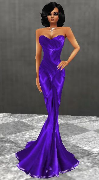 ARC Purple Fishtail Dress