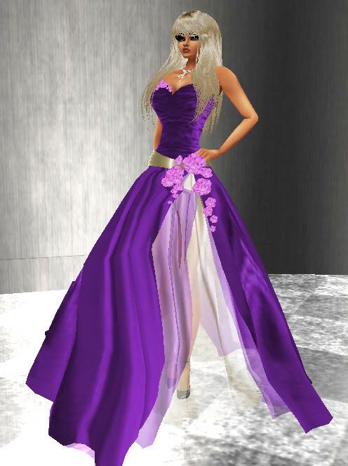 ARC Purple Flowered Dress