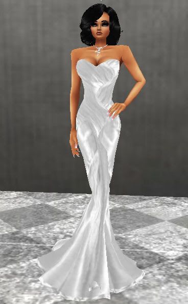 ARC White Fishtail Dress