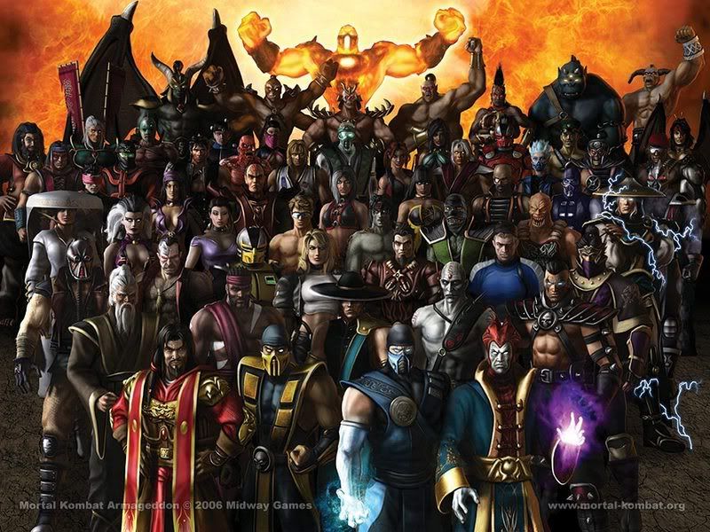 mortal kombat characters pictures and names. Mortal Kombat Arrmagedon