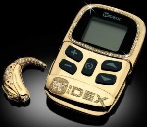 Widex Diamond studded hearing aid