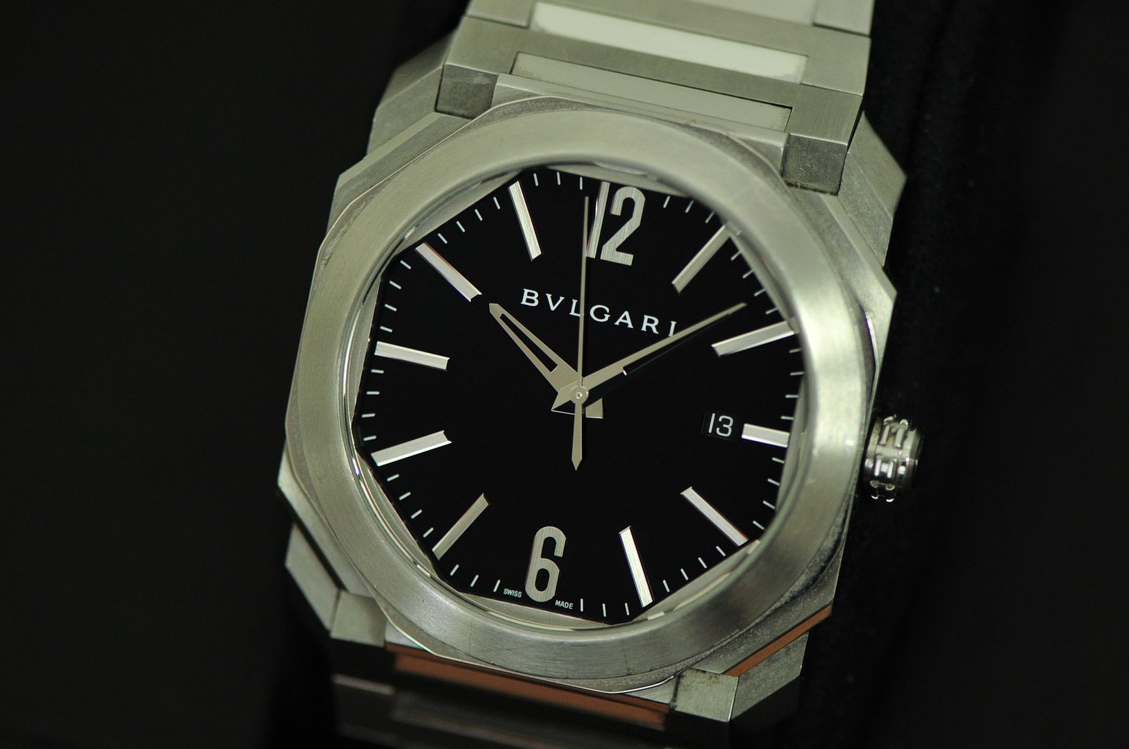 WatchNet: Trading Post: FS: Bvlgari Octo Automatic Steel Black Dial ...