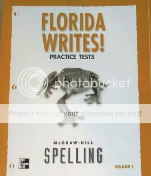 Grade 1 McGraw SPELLING Practice Tests FL WRITES NEW  