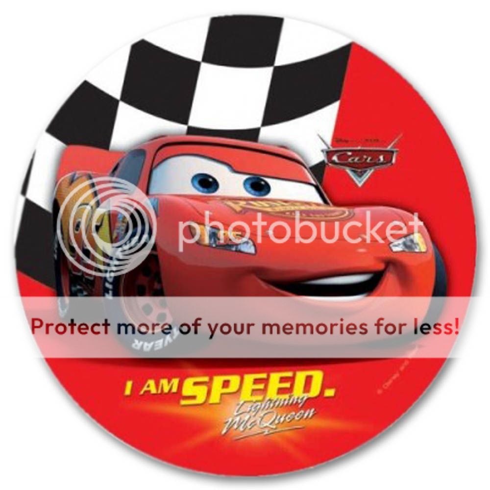  Pixar Cars Party Lightning McQueen Disposable 9 Paper Plates