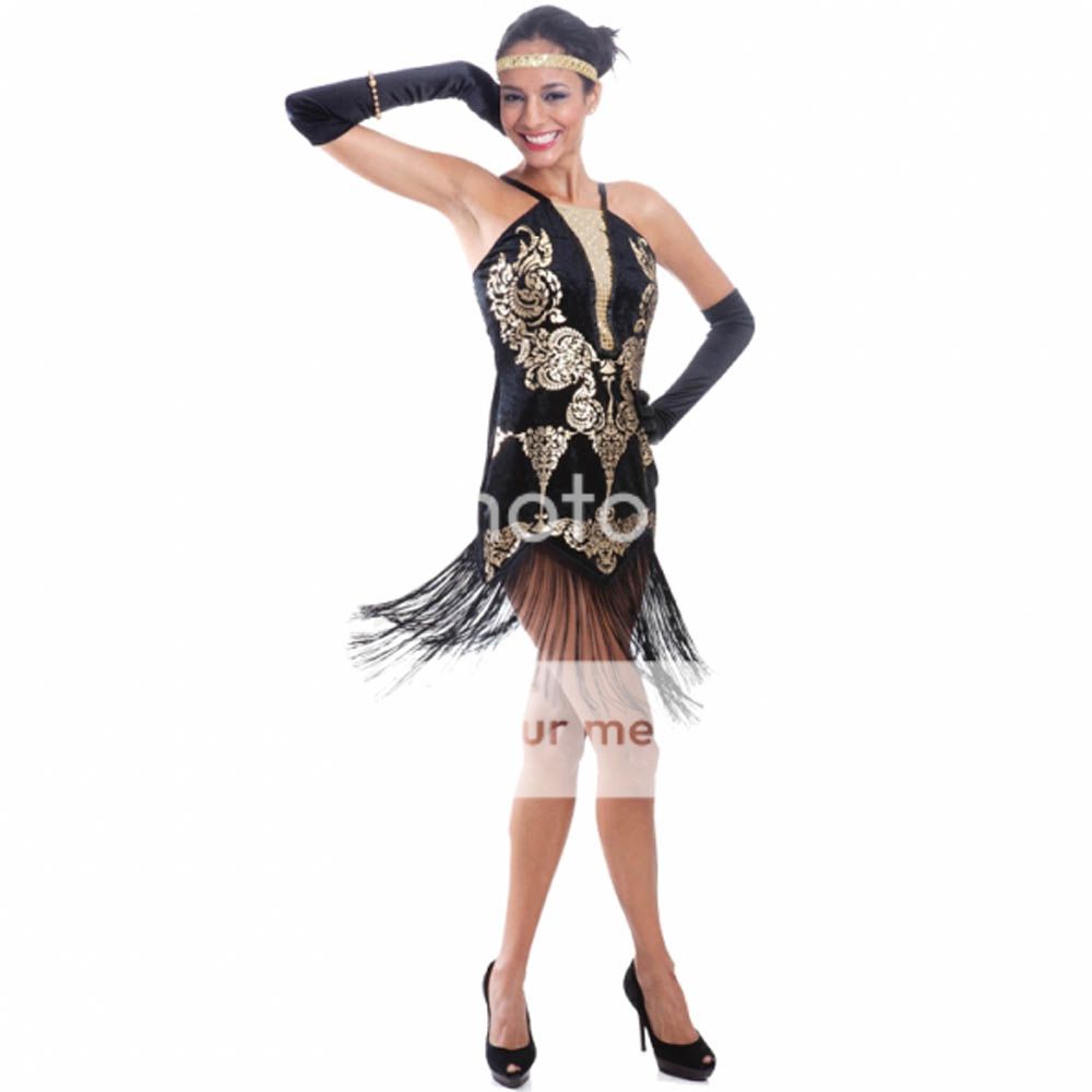 Adult Woman's 1920's Classic Style Flapper Girl Fancy Dress Party ...