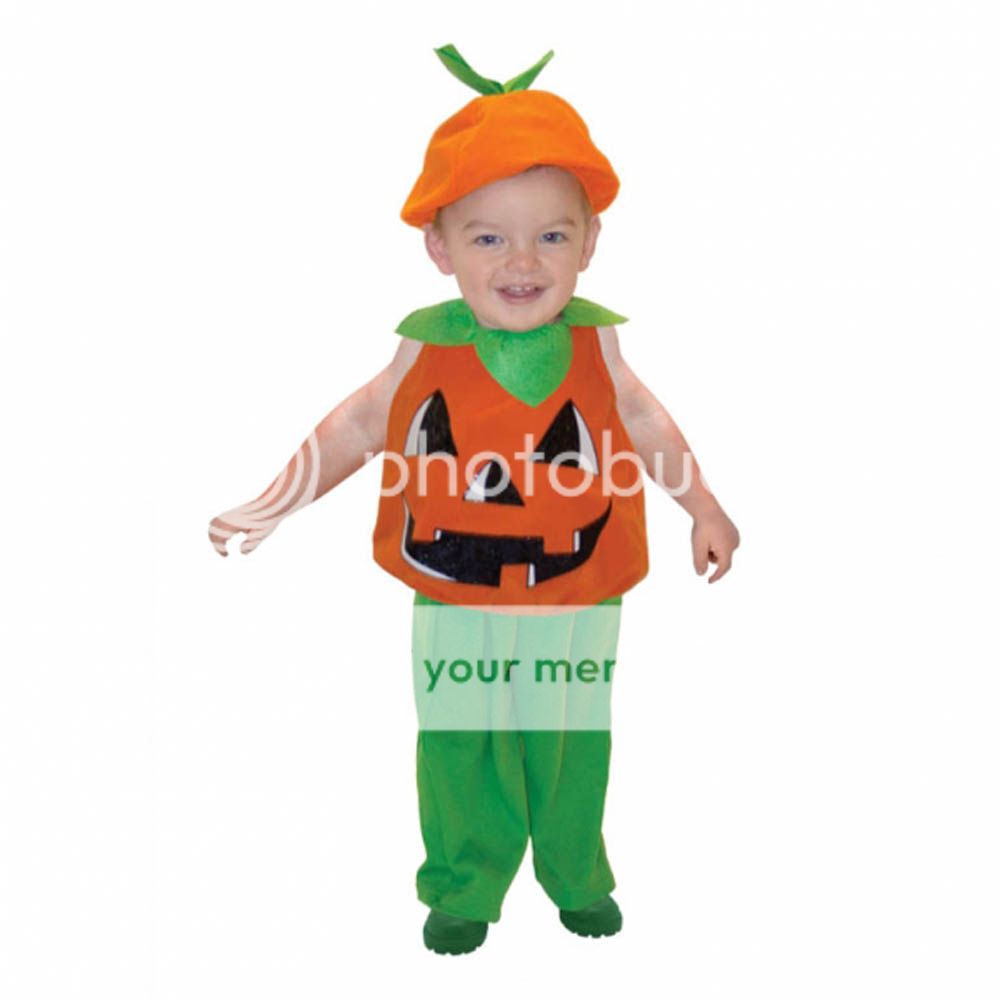 Toddler's Child's Baby's Halloween Cute Pumpkin Fancy Dress Costume