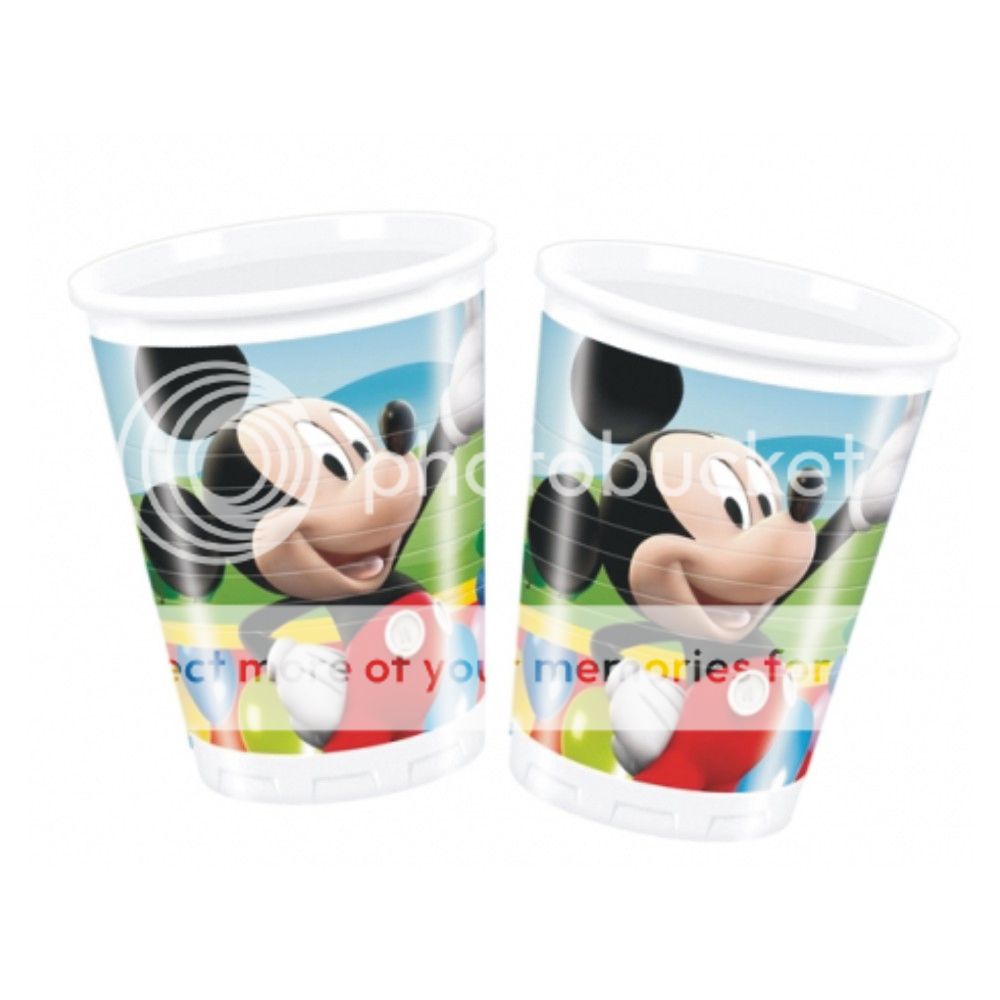 10 Disney Mickey Mouse Clubhouse Balloons Plastic Party Cups