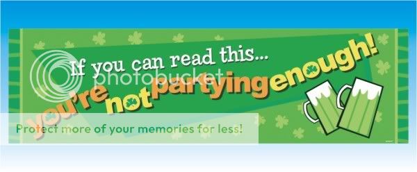 Perfect for St. Patricks Day, this attractive banner is ideal for 