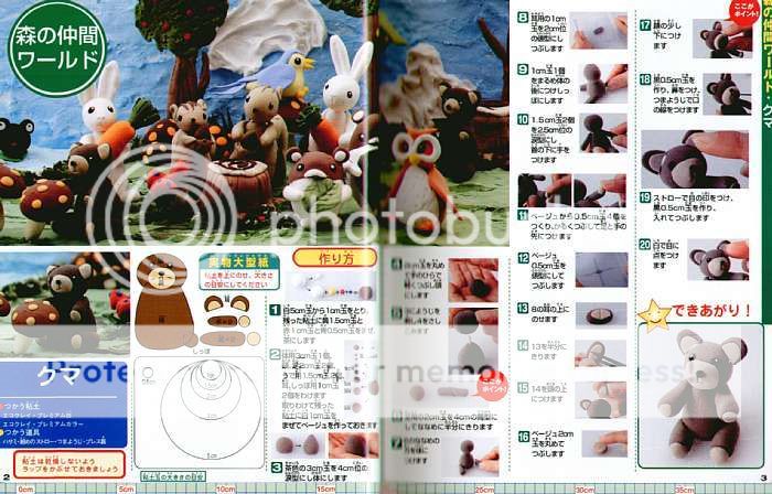 Reference BOOK bNS polymar clay animal dolls  