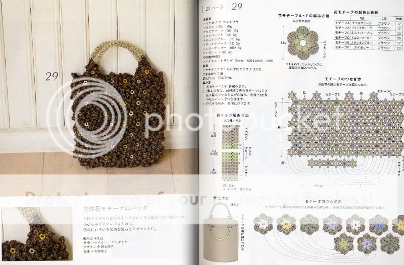 Pattern BOOK au63 Crochet eco Andaria Bags & hats RARE  